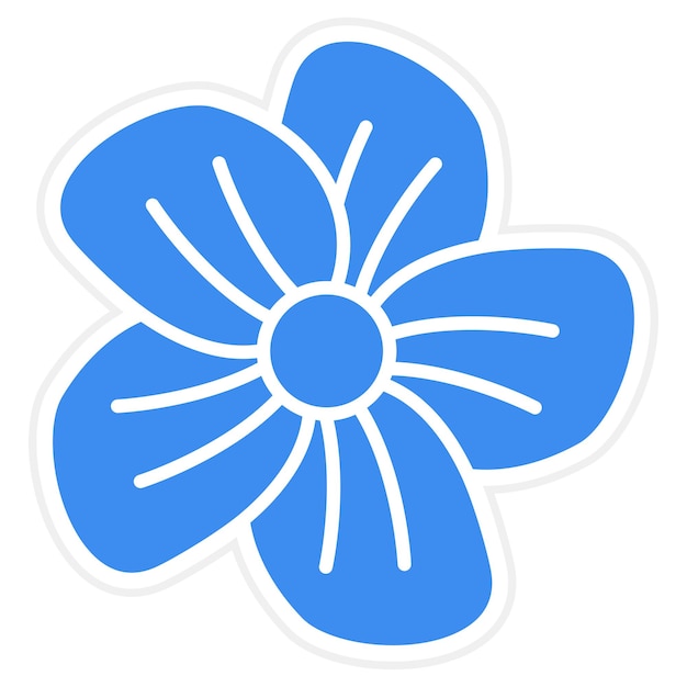 Diseño vectorial estilo de icono de Pansy