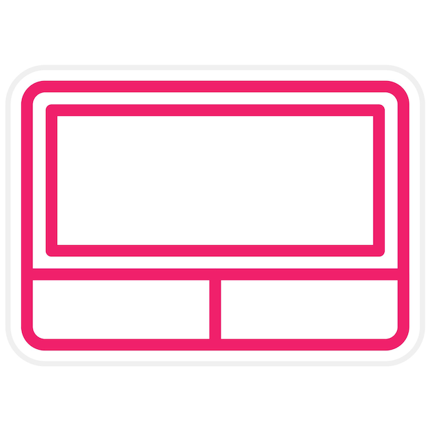 Diseño vectorial Estilo del icono de la pantalla táctil