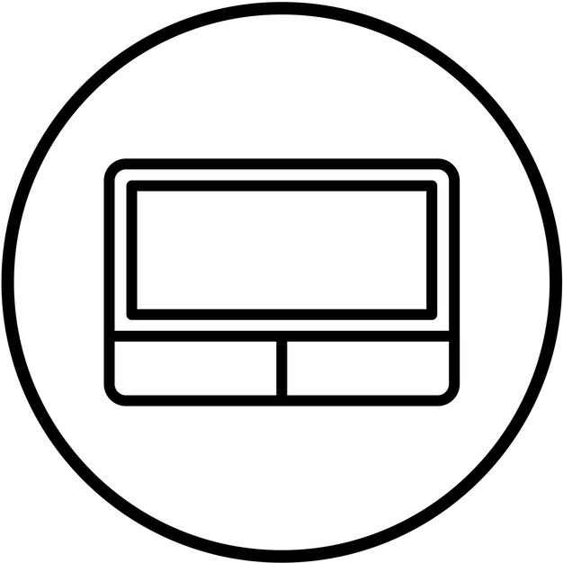 Diseño vectorial Estilo del icono de la pantalla táctil