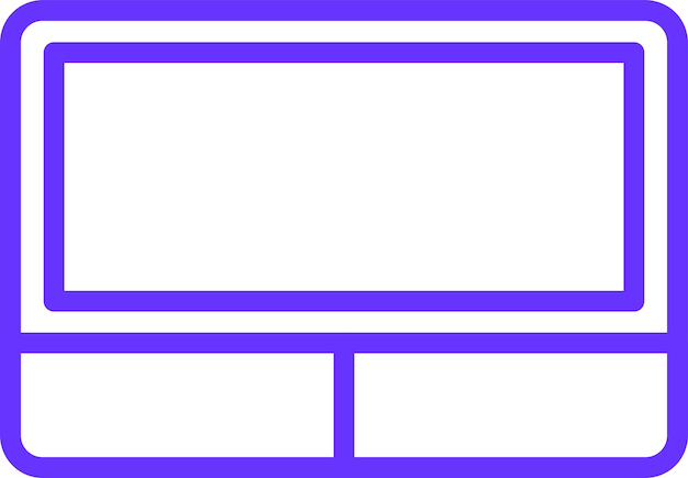 Diseño vectorial Estilo del icono de la pantalla táctil