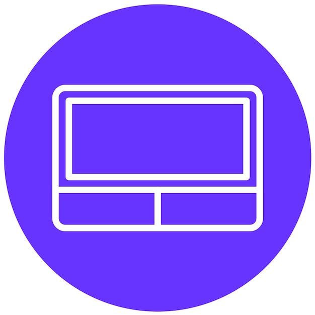 Diseño vectorial Estilo del icono de la pantalla táctil
