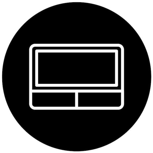 Diseño vectorial Estilo del icono de la pantalla táctil