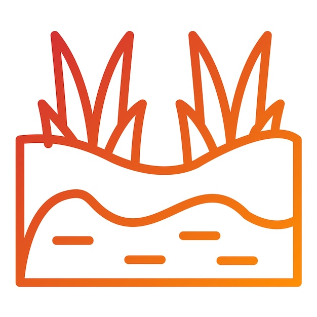 Diseño vectorial Estilo del icono del pantano