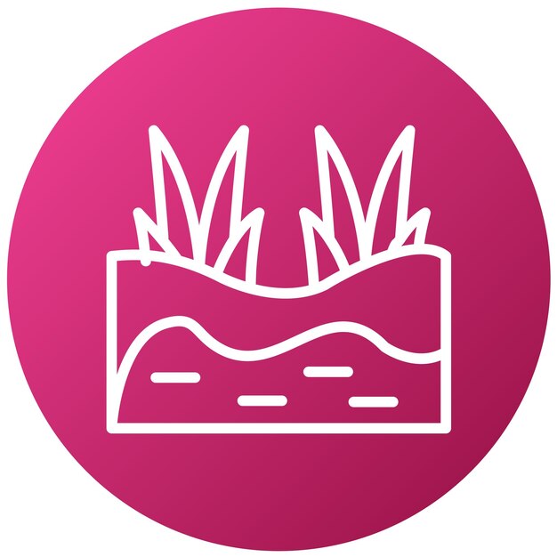 Diseño vectorial Estilo del icono del pantano