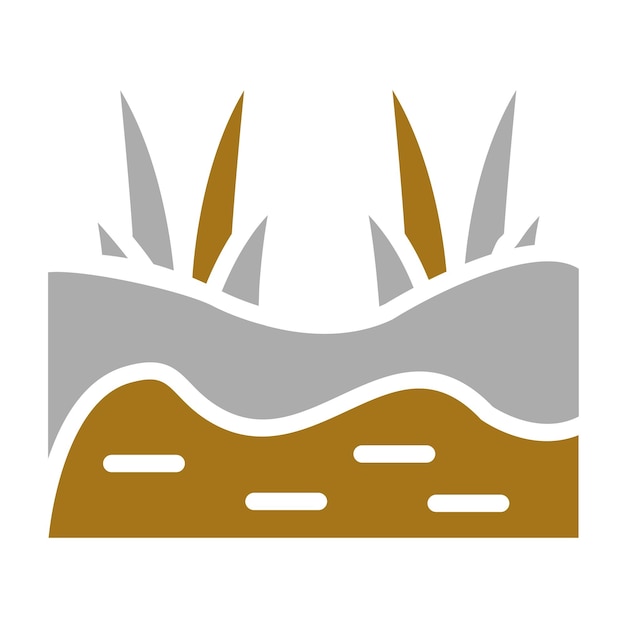 Diseño vectorial Estilo del icono del pantano