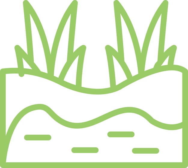 Diseño vectorial Estilo del icono del pantano