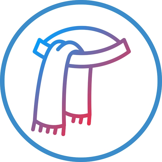 Diseño vectorial Estilo del icono del pañuelo