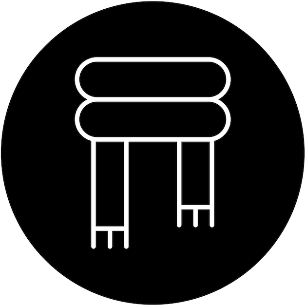 Diseño vectorial Estilo del icono del pañuelo