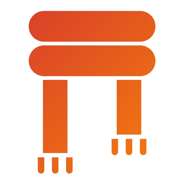 Diseño vectorial Estilo del icono del pañuelo