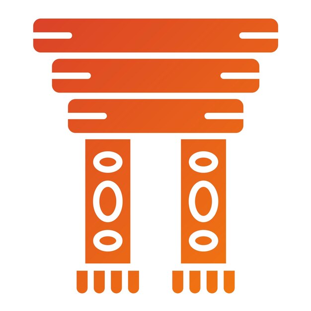 Diseño vectorial Estilo del icono del pañuelo