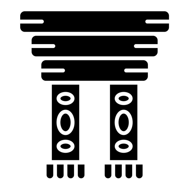 Diseño vectorial Estilo del icono del pañuelo