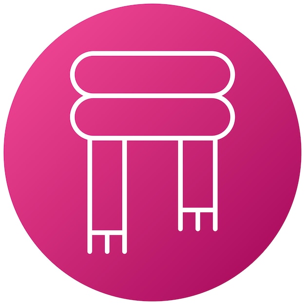 Diseño vectorial Estilo del icono del pañuelo