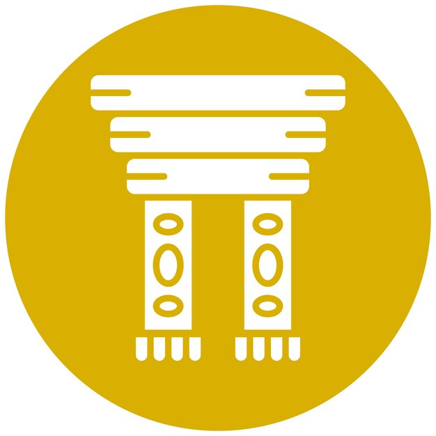 Diseño vectorial Estilo del icono del pañuelo