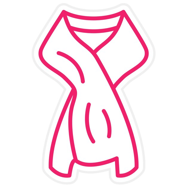 Diseño vectorial Estilo del icono del pañuelo
