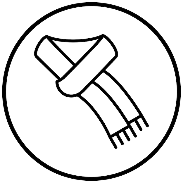 Diseño vectorial Estilo del icono del pañuelo