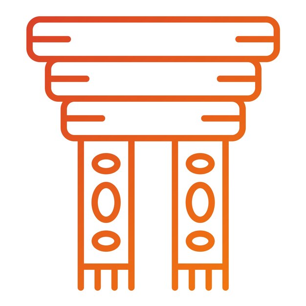 Diseño vectorial Estilo del icono del pañuelo