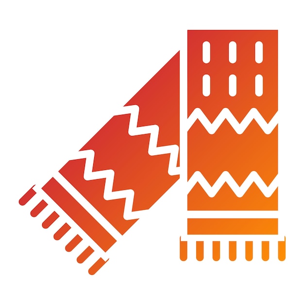 Diseño vectorial Estilo del icono del pañuelo
