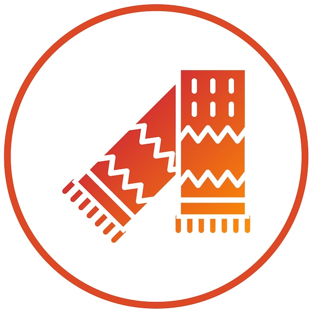Diseño vectorial Estilo del icono del pañuelo