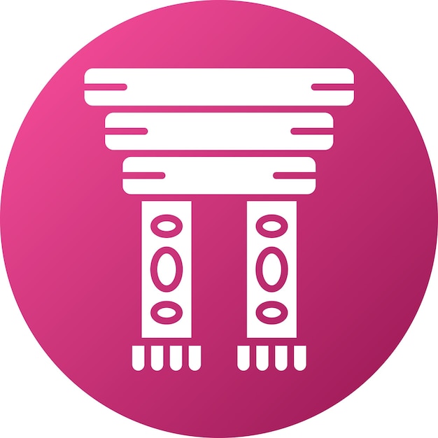 Diseño vectorial Estilo del icono del pañuelo