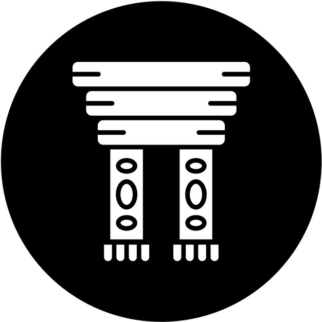 Diseño vectorial Estilo del icono del pañuelo