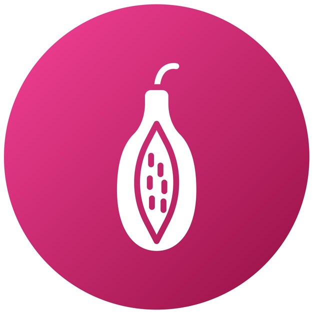 Diseño vectorial Estilo del icono de la papaya
