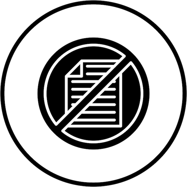 Diseño vectorial Estilo de icono sin papel