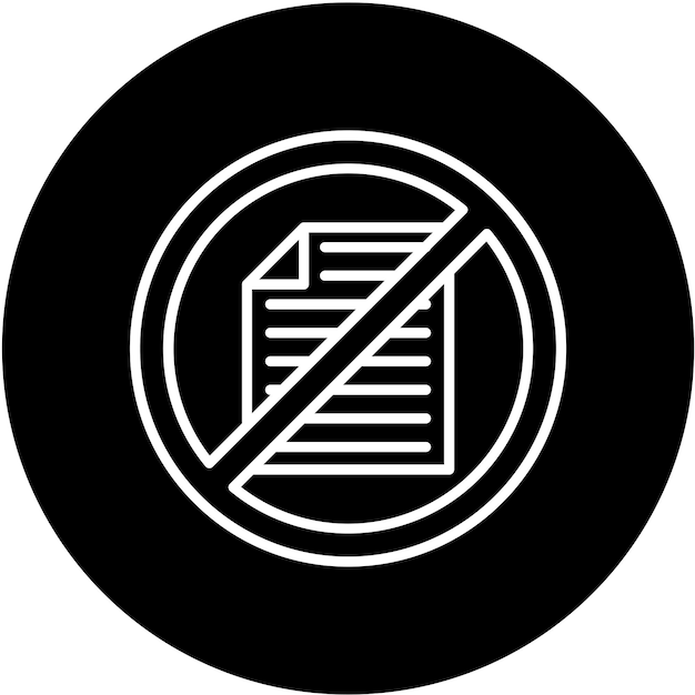 Diseño vectorial Estilo de icono sin papel