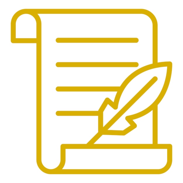 Diseño vectorial Estilo de icono de papiro