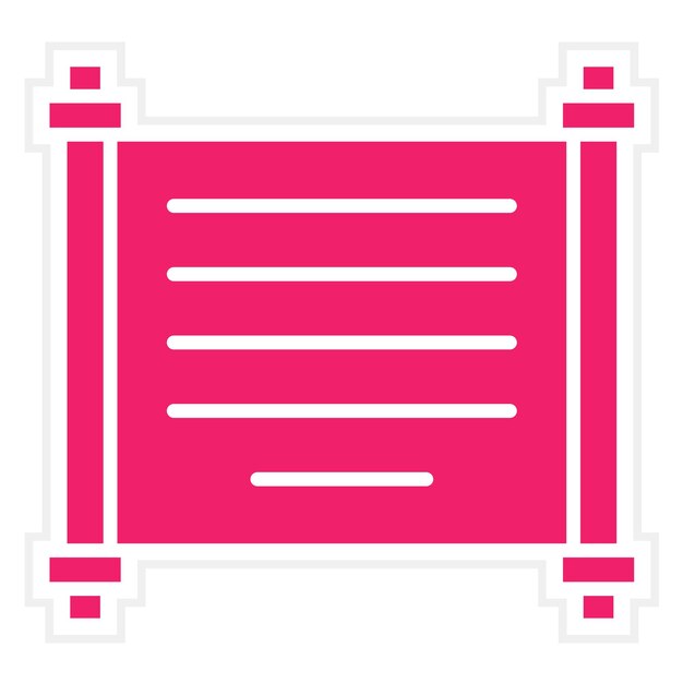 Diseño vectorial Estilo de icono de papiro