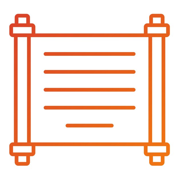 Diseño vectorial Estilo de icono de papiro
