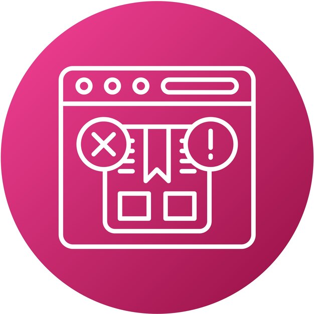 Diseño vectorial Estilo del icono del paquete dañado