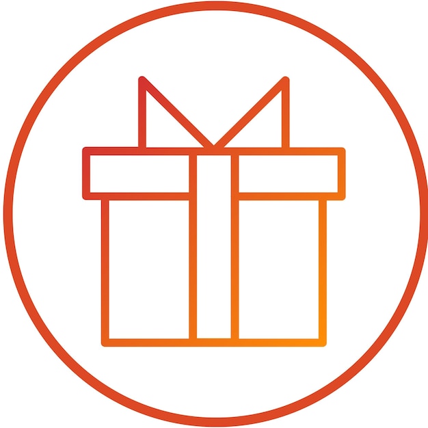 Diseño vectorial Estilo del icono del paquete envuelto