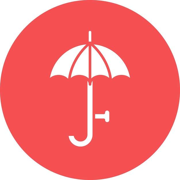 Diseño vectorial Estilo del icono del paraguas