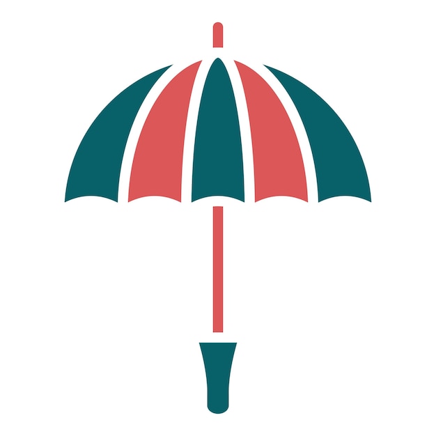 Diseño vectorial Estilo del icono del paraguas
