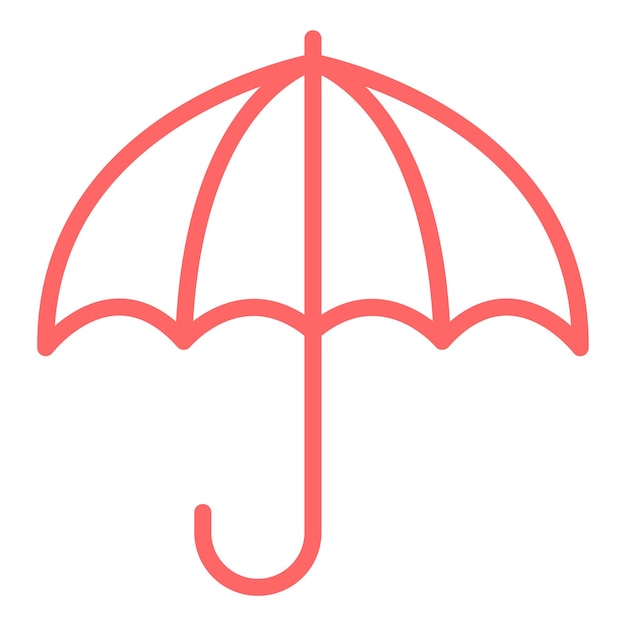 Diseño vectorial Estilo del icono del paraguas