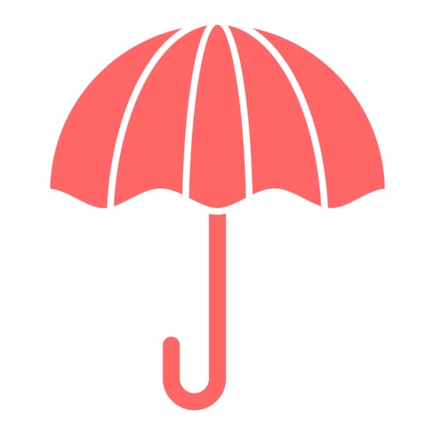 Diseño vectorial Estilo del icono del paraguas