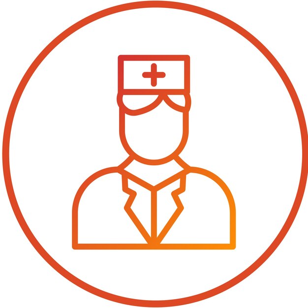 Diseño vectorial de estilo de icono paramédico