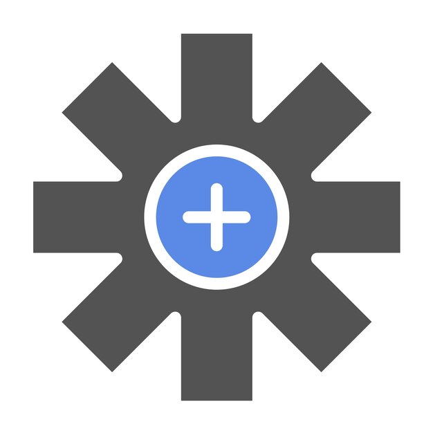 Diseño vectorial de estilo de icono paramédico