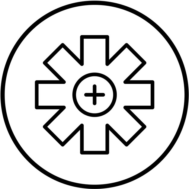 Diseño vectorial de estilo de icono paramédico