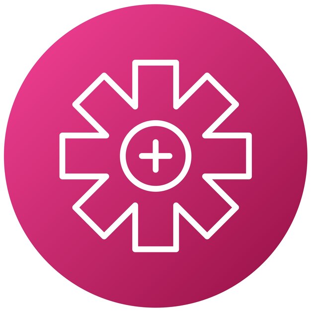 Diseño vectorial de estilo de icono paramédico