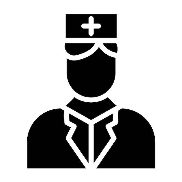 Diseño vectorial de estilo de icono paramédico