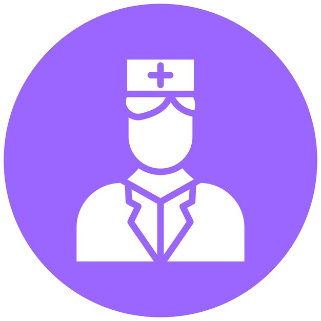 Diseño vectorial de estilo de icono paramédico