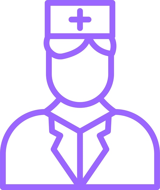 Diseño vectorial de estilo de icono paramédico