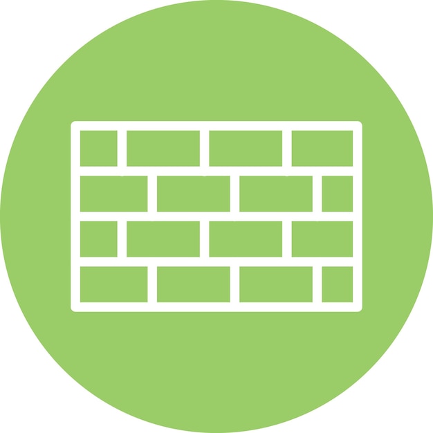Diseño vectorial Estilo de icono de pared de ladrillo