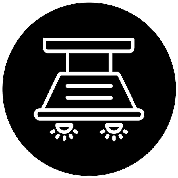 Diseño vectorial Estilo de icono de pared montada en el capó