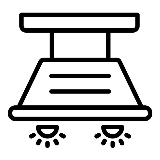 Diseño vectorial Estilo de icono de pared montada en el capó