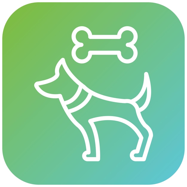 Diseño vectorial Estilo del icono del parque para perros
