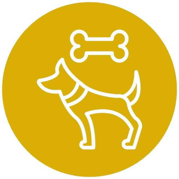 Diseño vectorial Estilo del icono del parque para perros