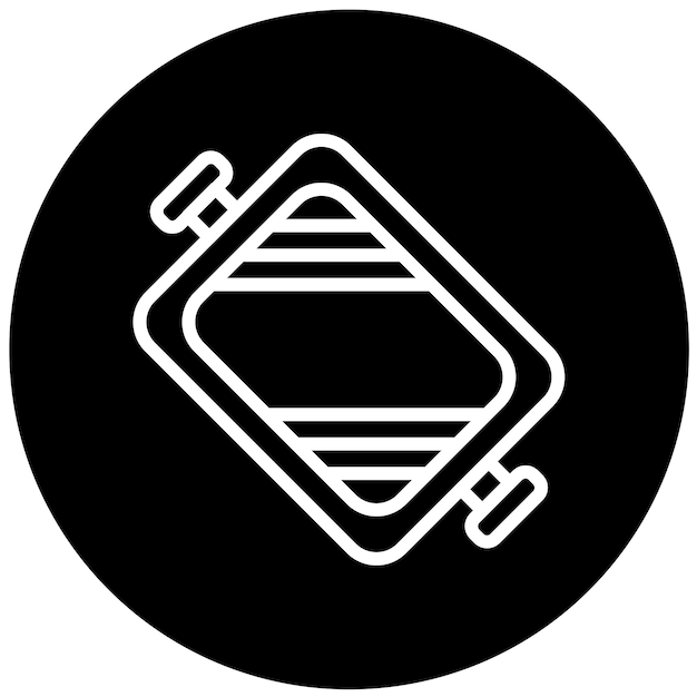 Diseño vectorial del estilo del icono de la parrilla
