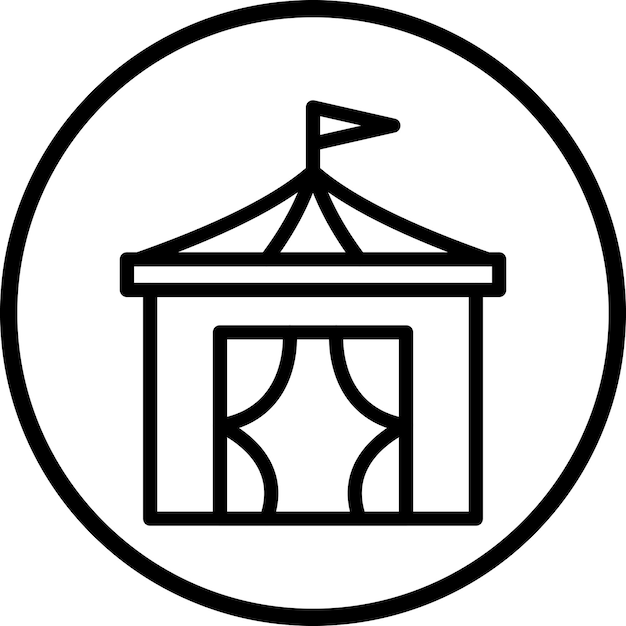 Diseño vectorial Estilo del icono de la parte superior